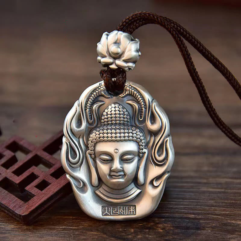KarmaRipple's Chinese Zodiac Natal Buddha Om Mani Padme Hum Lotus Compassion Pendant Necklace p1