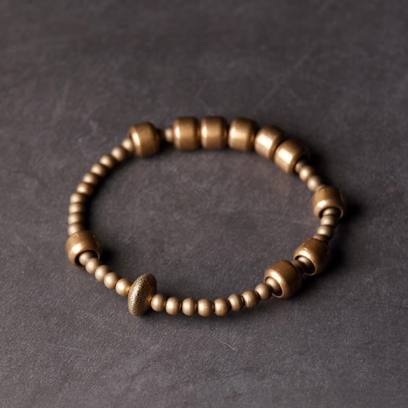 KarmaRipple's Vintage Bronze Brass Blance Wealth Bracelet p1