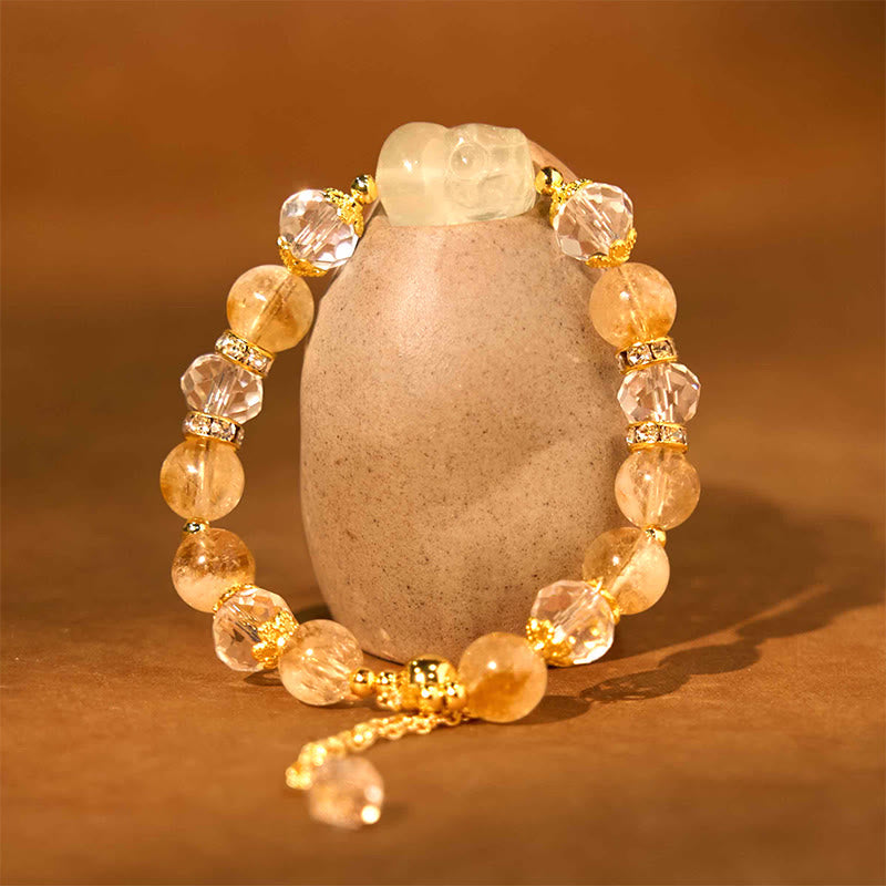 KarmaRipple's Authentic Citrine Pixiu Prosperity Bracelet p1