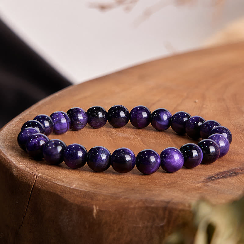 KarmaRipple's Purple Tiger Eye Creativity Bracelet p1
