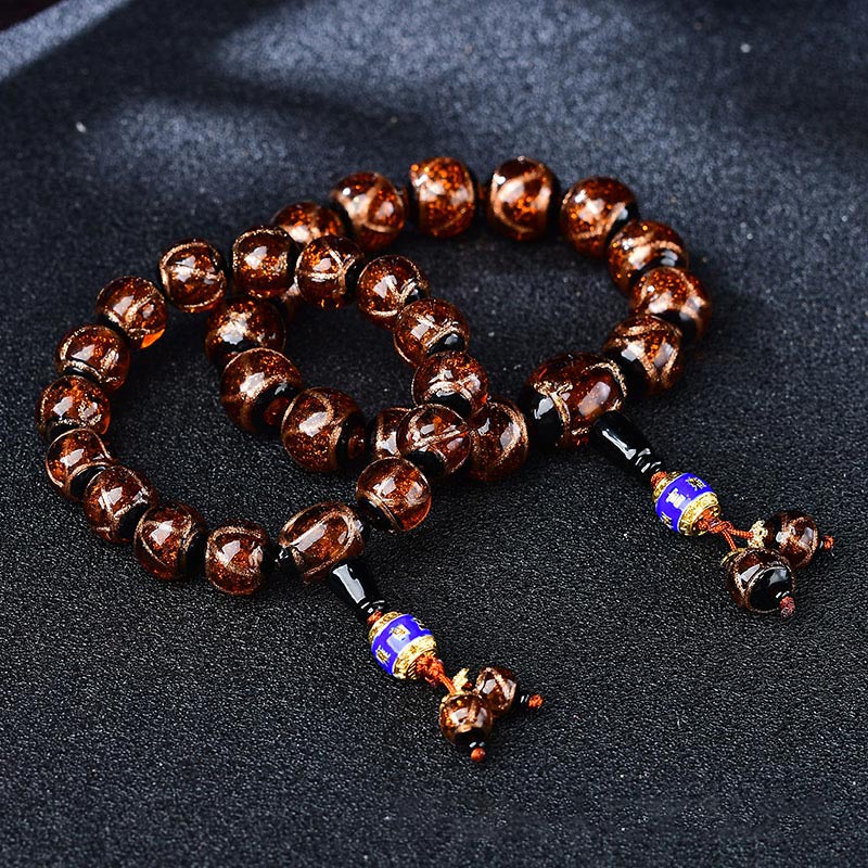 KarmaRipple's Tibetan Dragon Vein Agate Balancing Bracelet p1
