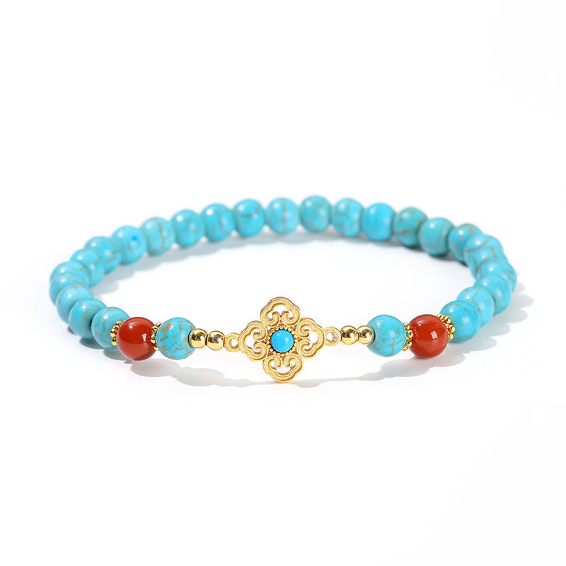 KarmaRipple's Turquoise Bead Protection Balance Bracelet p1
