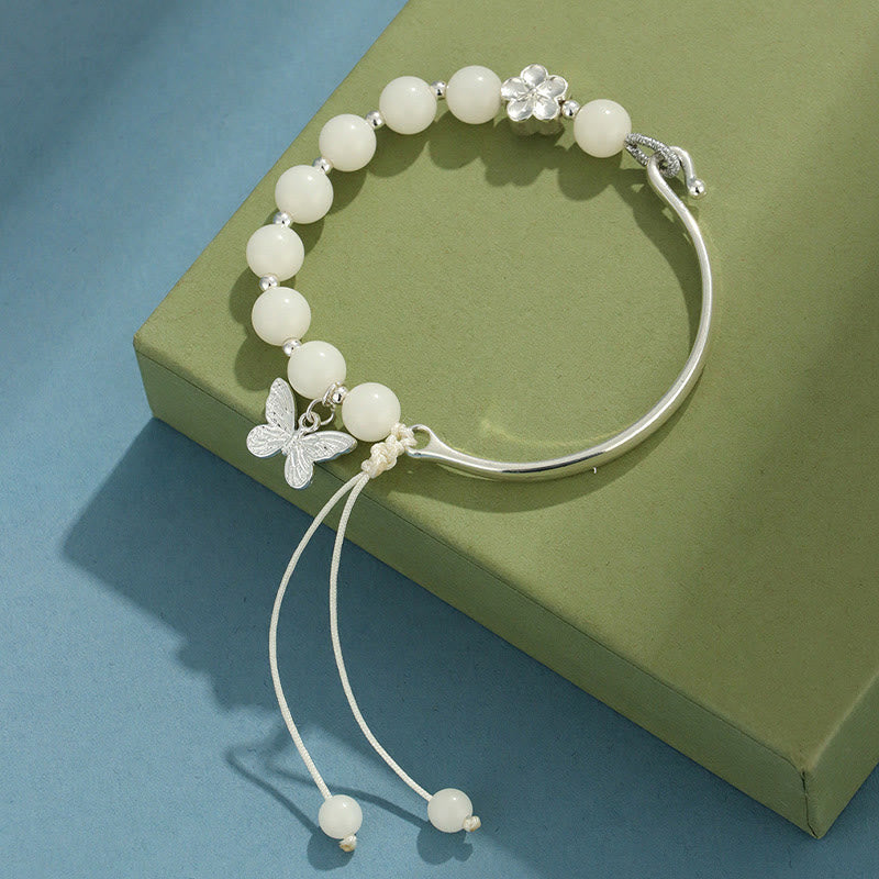 KarmaRipple's Bodhi Seed Butterfly Lotus Fortune Wealth Bracelet Bangle p1