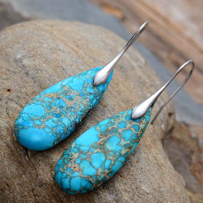 KarmaRipple's Emperor Stone Gemstone Happiness Earrings p9