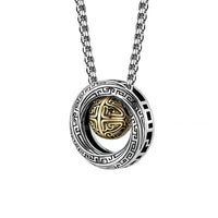 Collier pendentif en bronze avec perle porte-bonheur Mobius de KarmaRipple