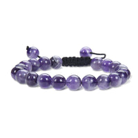 Bracelet en macramé unisexe réglable avec pierres précieuses et perles de KarmaRipple, authentique et équilibrant