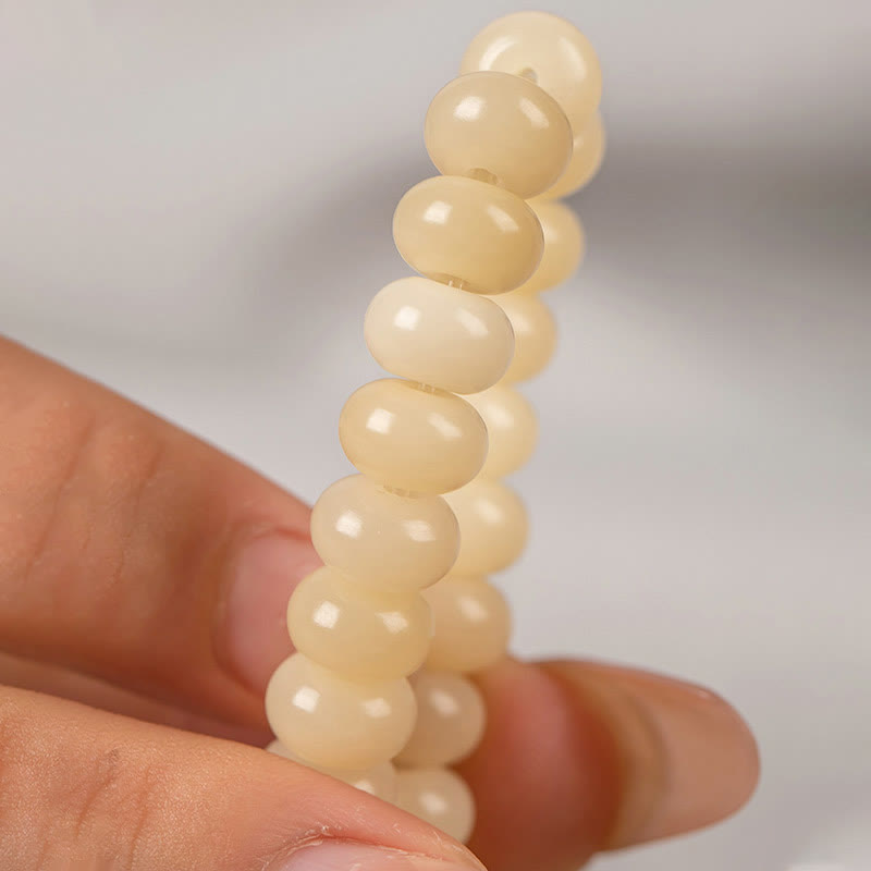 KarmaRipple's Bodhi Seed Lotus Pod Talisman Peace Double Wrap Bracelet p4