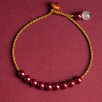 Bracelet de bénédiction authentique en perles de cinabre de KarmaRipple, fait main