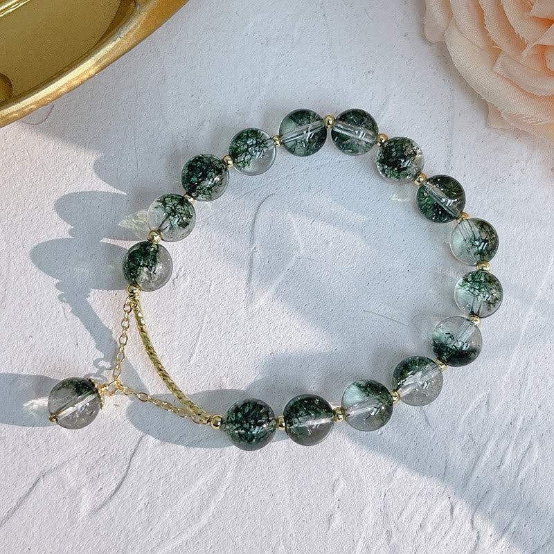 KarmaRipple's Green Phantom Gemstone Confidence Talisman Bracelet p9
