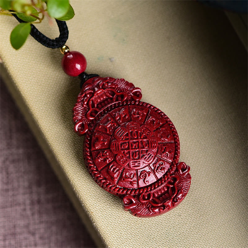 KarmaRipple's Laughing Buddha Yin Yang Chinese Zodiac Gourd Authentic Cinnabar Blessing Pendant Necklace p17