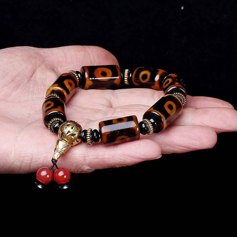 KarmaRipple's Tibetan Nine-Eye Dzi Bead Fortune Talisman Bracelet p5