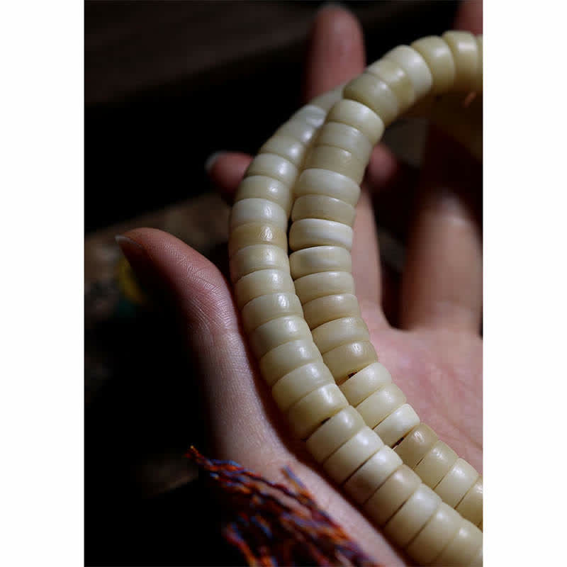 KarmaRipple's Tibetan 108 Mala Beadwork Yak Bone Balance Strength Mala Bracelet p8