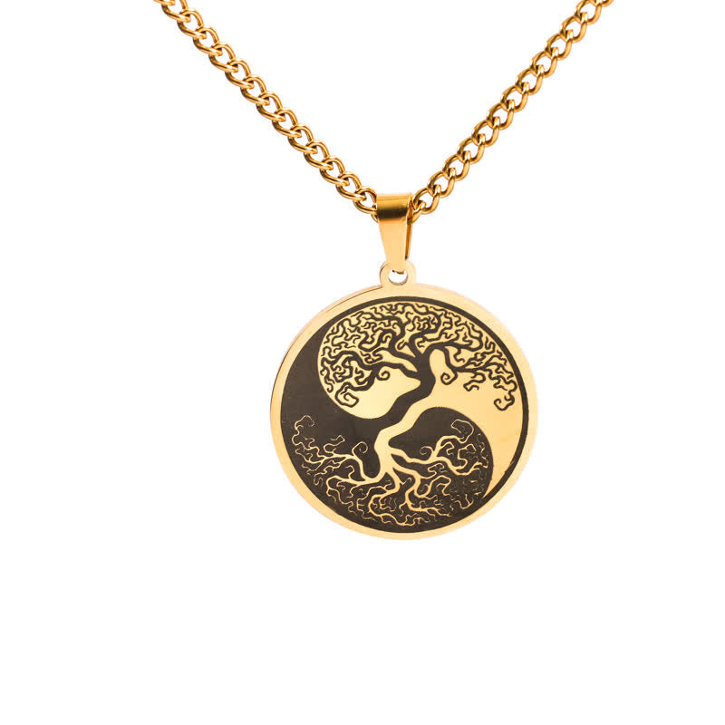 KarmaRipple's The Tree of Life Titanium Steel Connection Pendant Necklace p14