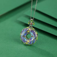 Collier avec pendentif en argent sterling 925 et pièce de bronze en forme de poisson koï de KarmaRipple, boucle de paix, fortune et richesse