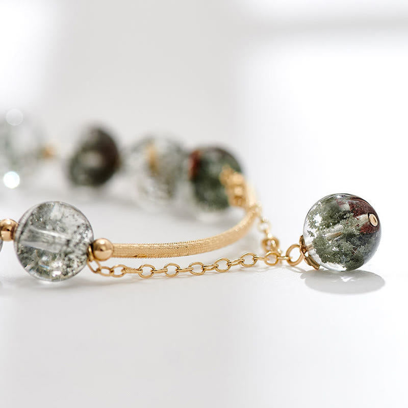KarmaRipple's Green Phantom Gemstone Confidence Talisman Bracelet p11