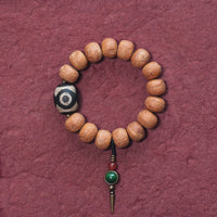 Bracelet Mala Talisman de la Paix en Perles de Graine de Bodhi du Tibet de KarmaRipple