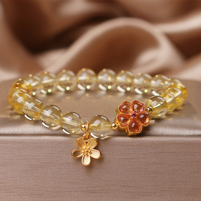 KarmaRipple's Authentic Citrine Flower Talisman Prosperity Protection Bracelet p8