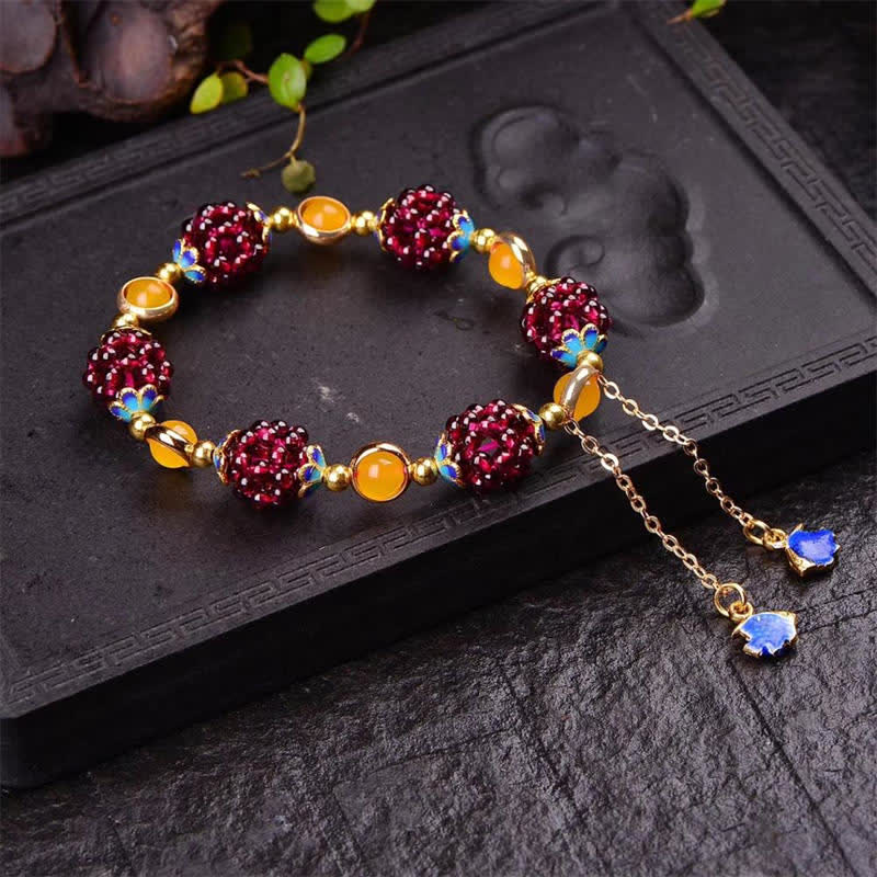 KarmaRipple's Tibetan Garnet Calm Bracelet p10
