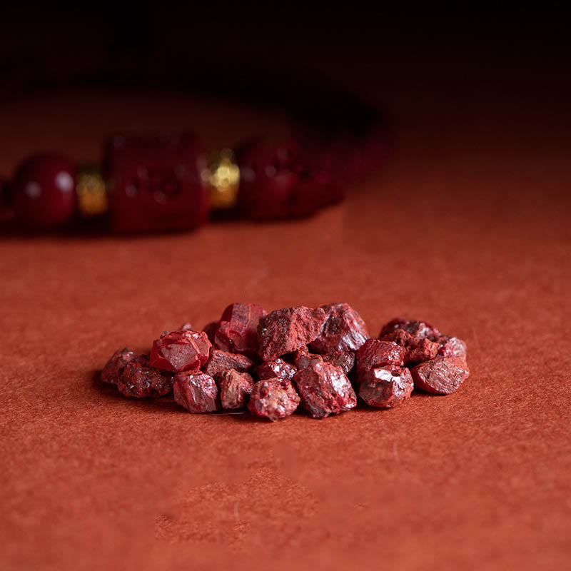 KarmaRipple's Tibet Cinnabar Om Mani Padme Hum Engraved Blessing Woven Bracelet p9