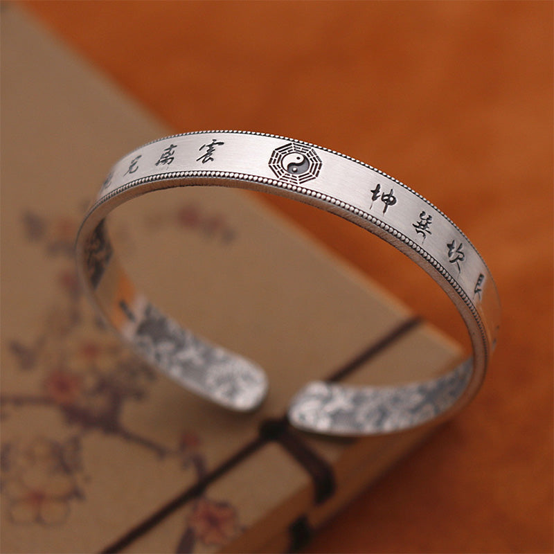 KarmaRipple's 999 Sterling Silver Bagua Yin Yang Balance Bracelet p4