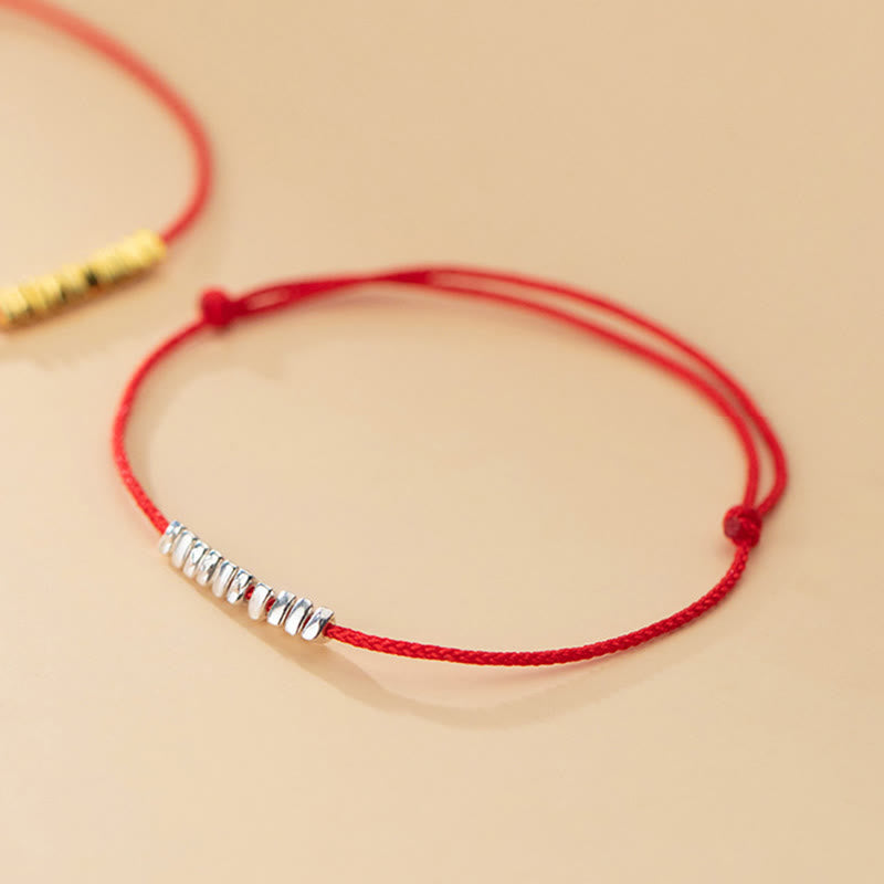 KarmaRipple's Handmade 925 Sterling Silver Small Pieces Protection Woven Ultra-Thin Rope Bracelet p14