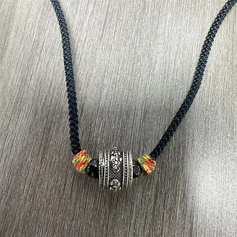 KarmaRipple's Tibet Om Mani Padme Hum Swastika PiXiu Bronze Wisdom Rope Pendant Necklace p8