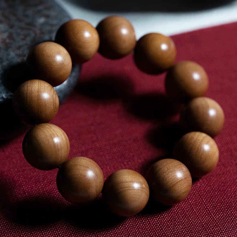 KarmaRipple's Mysore Sandalwood Wood Bead Balancing Mala Bracelet p16