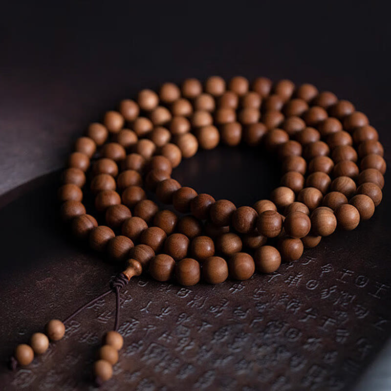 KarmaRipple's Mysore Sandalwood Wood Bead Balancing Mala Bracelet p33