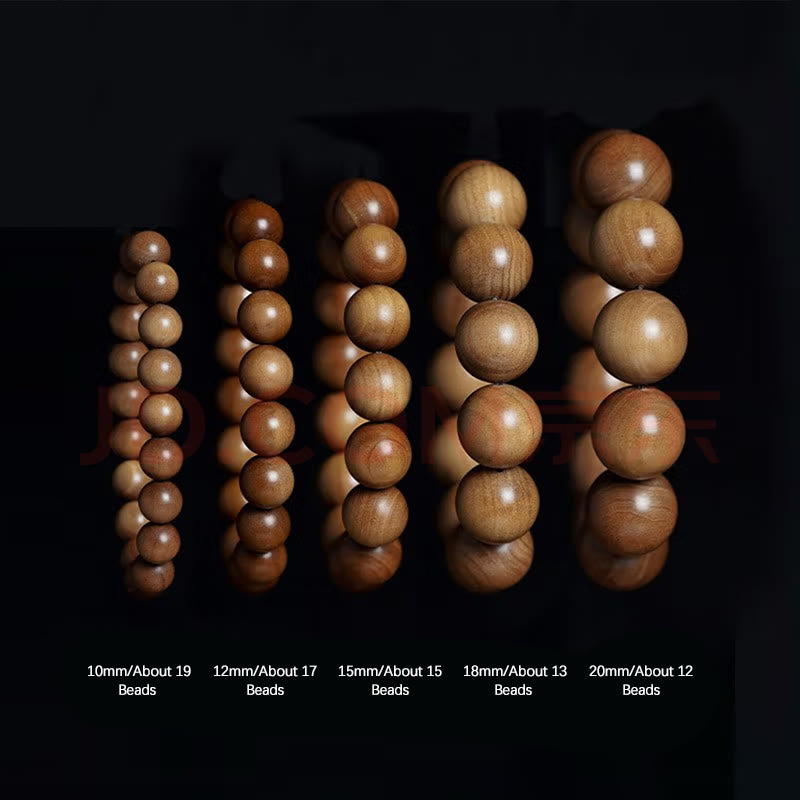 KarmaRipple's Mysore Sandalwood Wood Bead Balancing Mala Bracelet p18