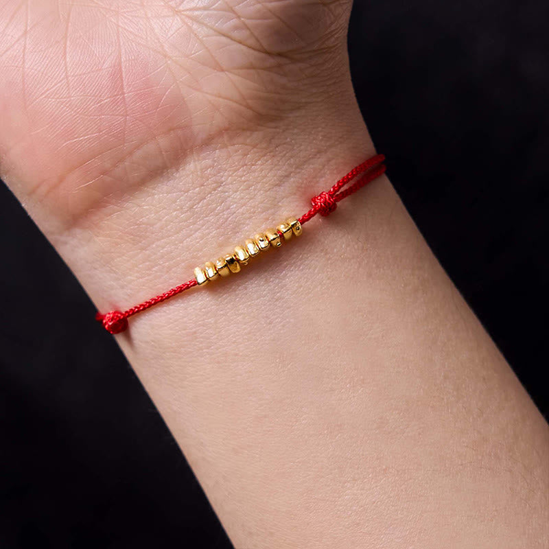 KarmaRipple's Handmade 925 Sterling Silver Small Pieces Protection Woven Ultra-Thin Rope Bracelet p6