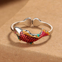 Bague de prospérité en forme de poisson Koi Fortune de KarmaRipple