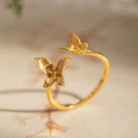 Bague papillon Love en argent sterling 925 de KarmaRipple