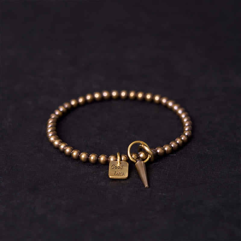 KarmaRipple's Vintage Bronze Brass Beadwork Fortune Balance Bracelet p12
