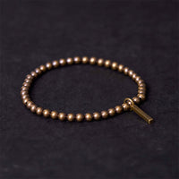 Bracelet d'équilibrage en perles de laiton pur bronze de KarmaRipple