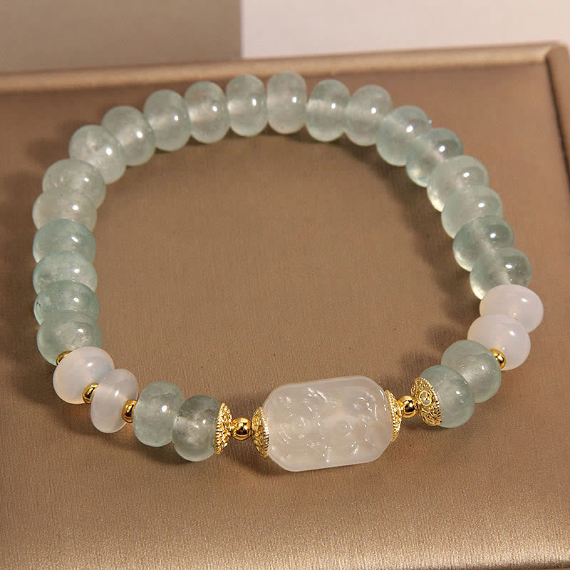 KarmaRipple's Aquamarine Jade Abacus Beadwork Serenity Bracelet p1