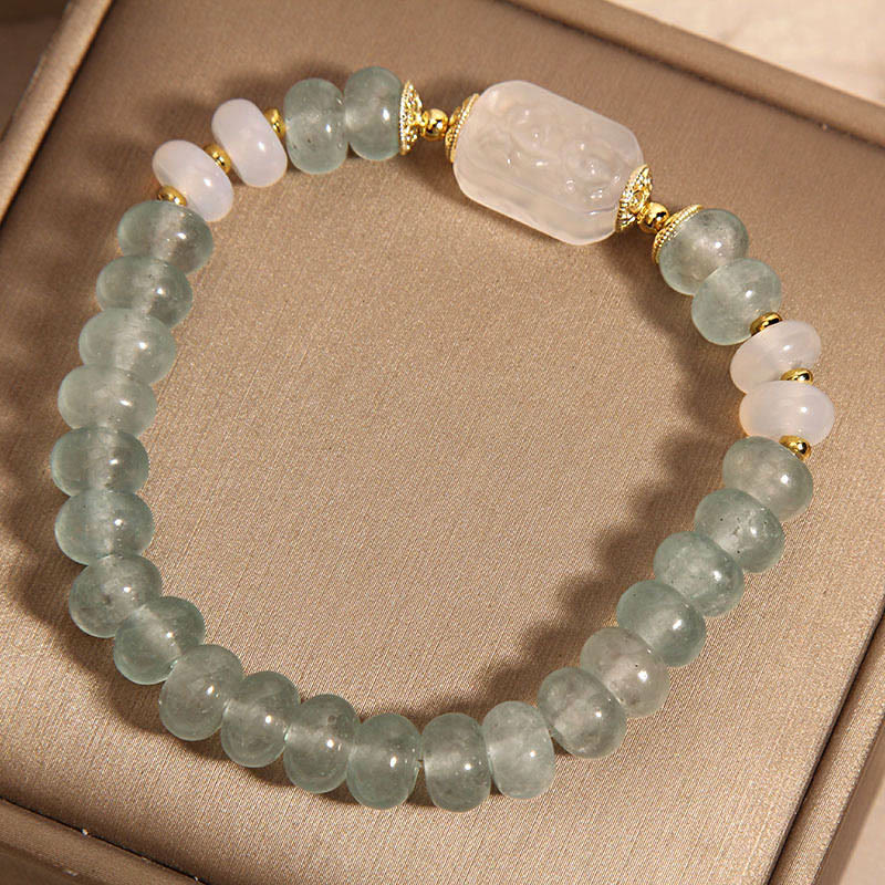 KarmaRipple's Aquamarine Jade Abacus Beadwork Serenity Bracelet p2