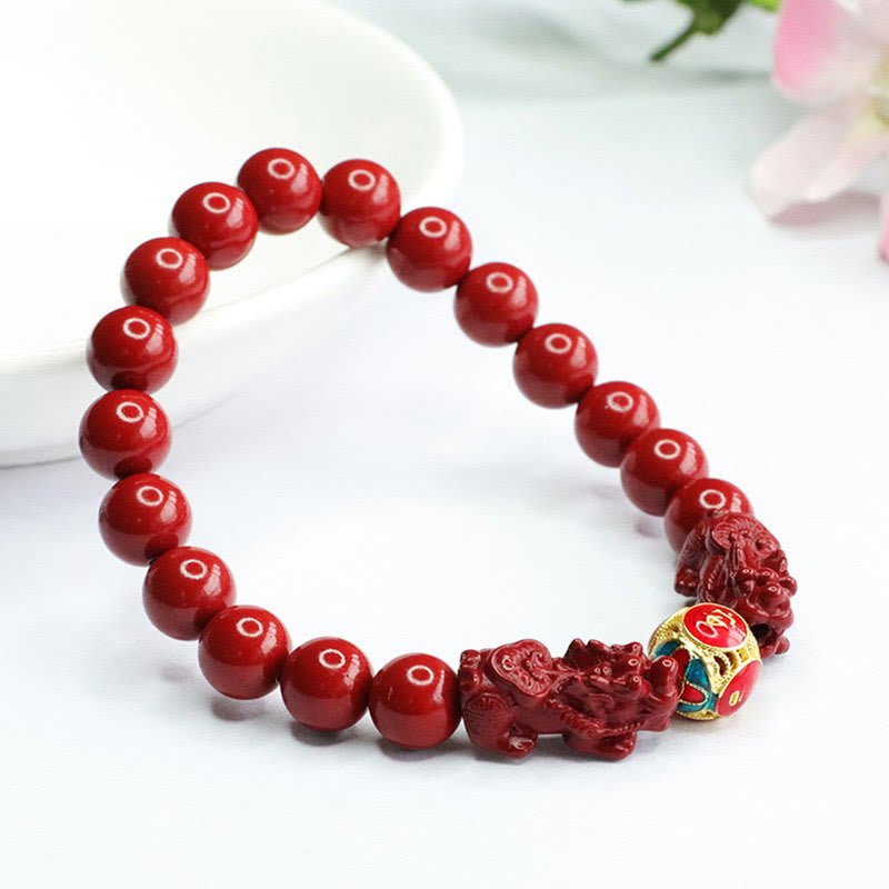 KarmaRipple's Cinnabar Double PIXIU Keep Away Evil Spirits Bracelet p3