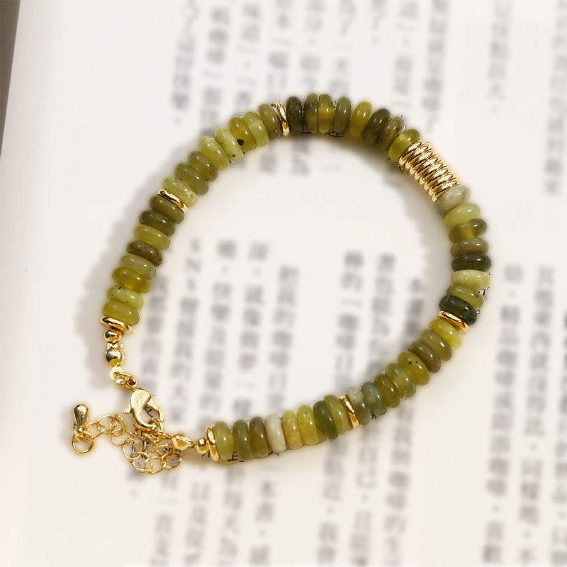 KarmaRipple's Gild Cyan Jade Success Balancing Bracelet p9