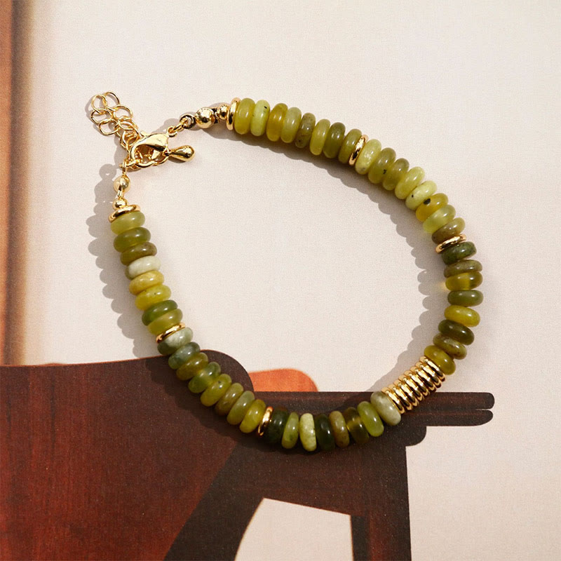 KarmaRipple's Gild Cyan Jade Success Balancing Bracelet p5