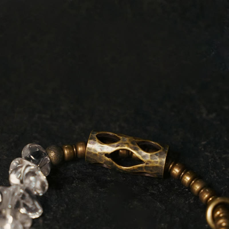 KarmaRipple's Irregular Ivory Gemstone Bronze Clarity Bracelet p8