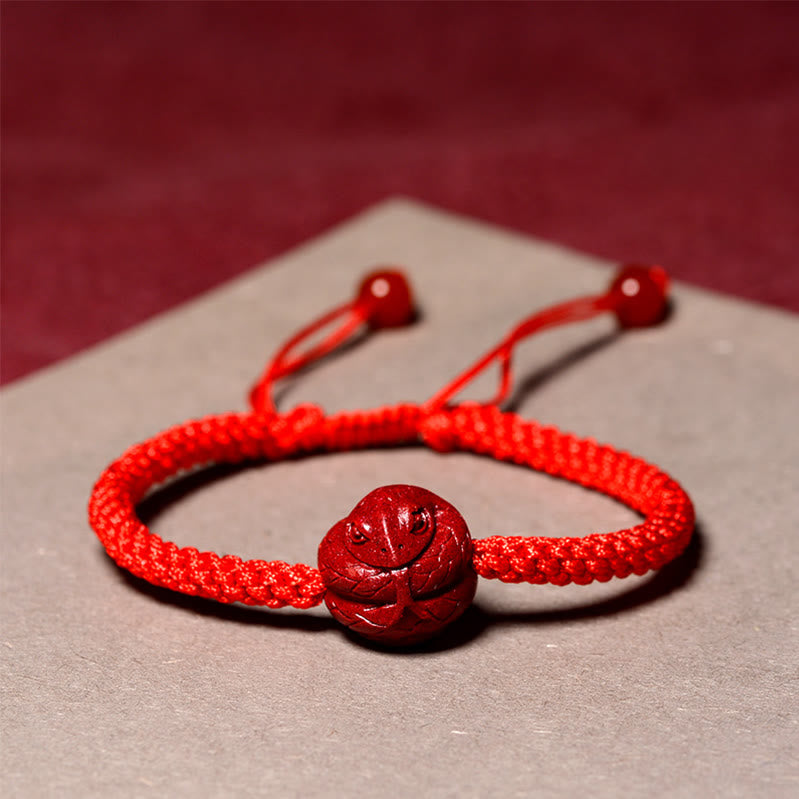 KarmaRipple's Chinese Zodiac Red String Cinnabar Blessing Bracelet p20