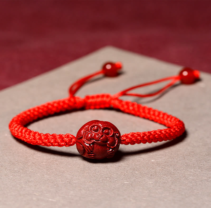 KarmaRipple's Chinese Zodiac Red String Cinnabar Blessing Bracelet p9