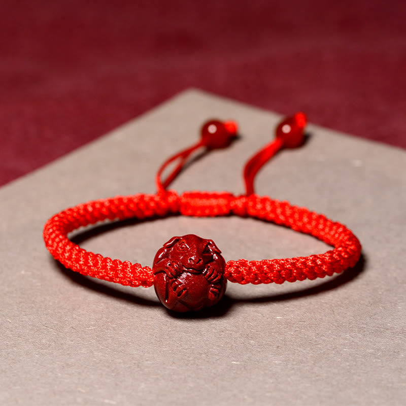 KarmaRipple's Chinese Zodiac Red String Cinnabar Blessing Bracelet p11