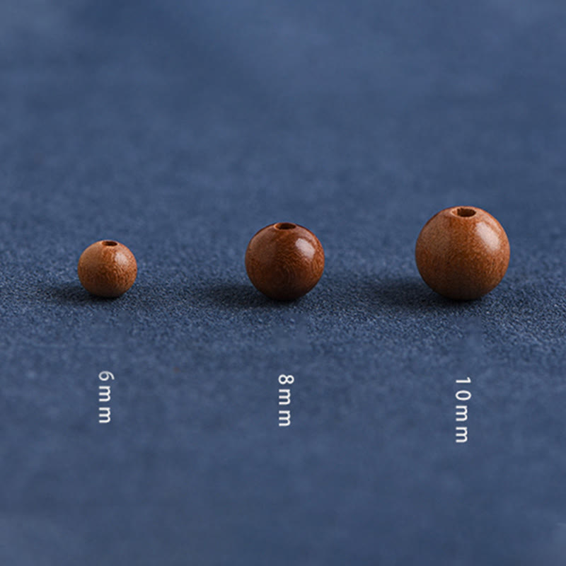 KarmaRipple's Authentic Peach Wood Bead Ward Off Evil Spirits Woven Bracelet p30