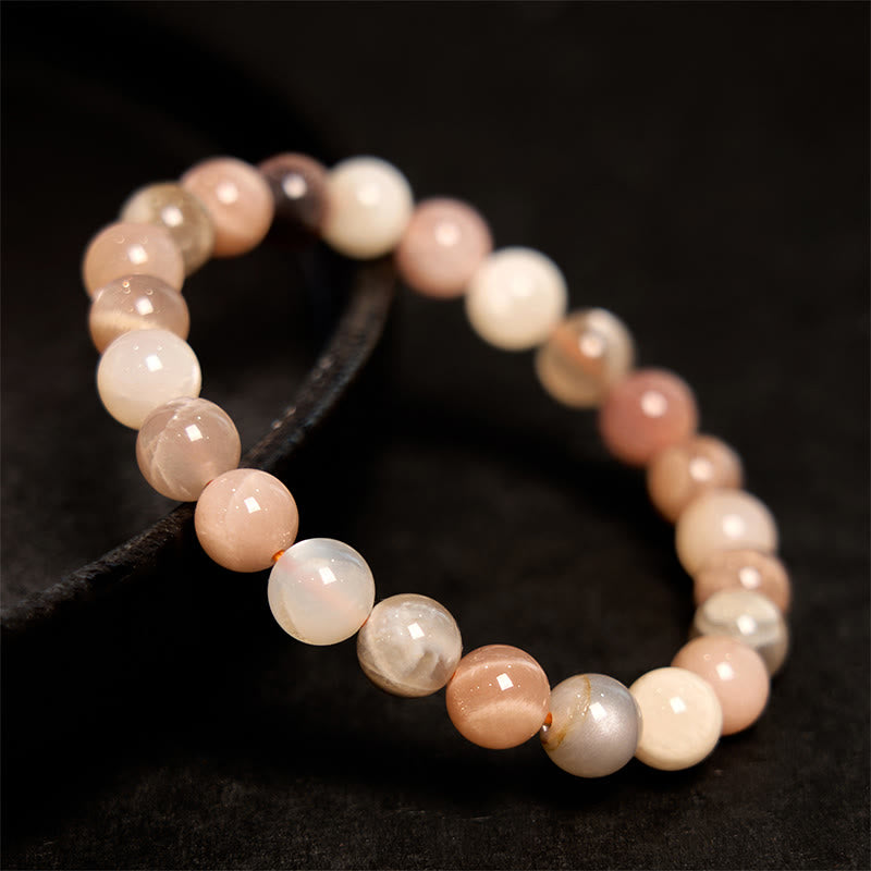 KarmaRipple's KarmaRipple Peach Moonstone Balancing Bracelet p3