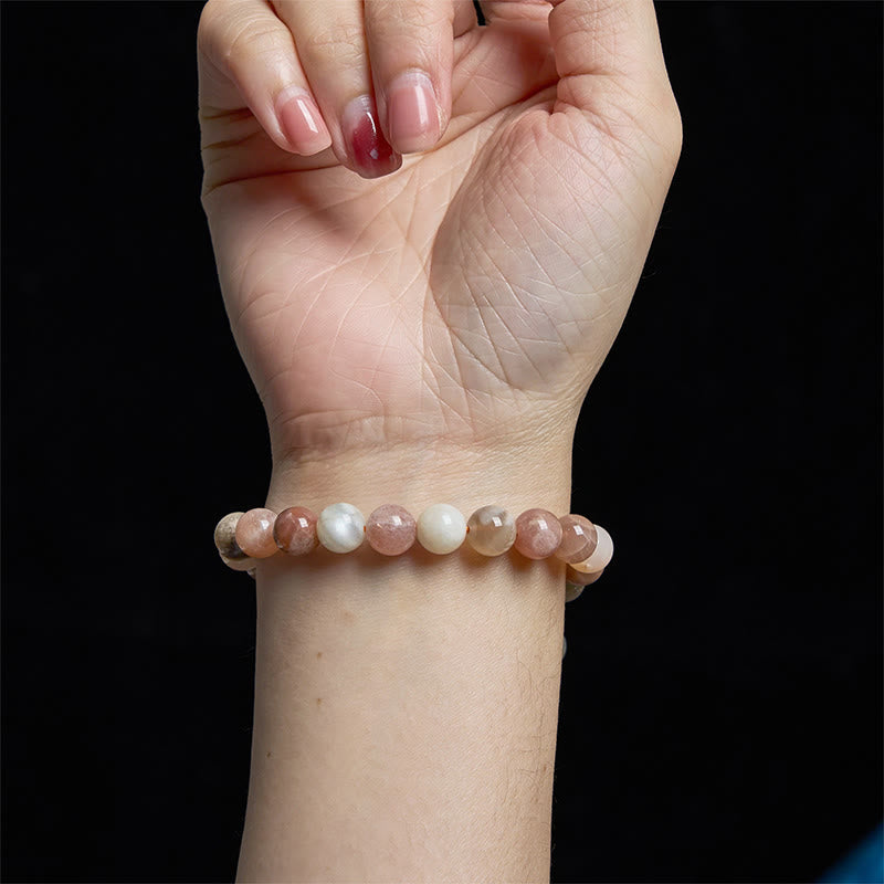 KarmaRipple's KarmaRipple Peach Moonstone Balancing Bracelet p6
