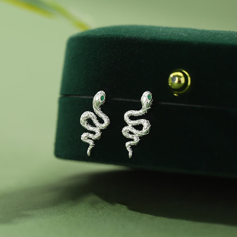 KarmaRipple's 925 Sterling Silver Year of the Snake Calm Pendant Necklace Ring Earrings Set p3