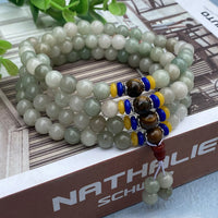 KarmaRipple's 108 Mala Beadwork Authentique Shetai?Jade Fortune Bracelet de prospérité