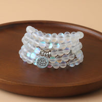 Bracelet d'illumination Lotus en perles de 108 Mala de KarmaRipple