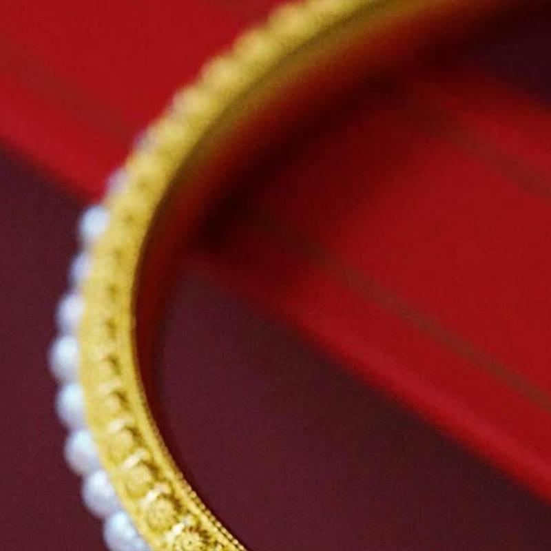 KarmaRipple's Bronze Pearl Balancing Cuff Half Bracelet Bangle p12